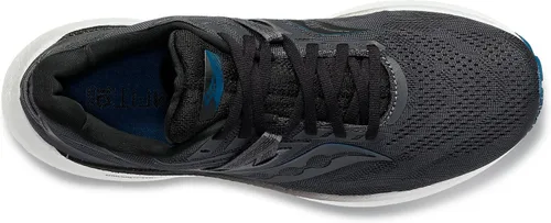 Vista 3 de Saucony Tenis de correr Triumph 20 para hombre, NegroBlanco