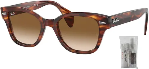 Vista 2 de Ray-Ban RB0880S - Gafas de sol cuadradas para hombres y mujeres + paquete con kit de gafas de cortesía de diseñador iWear