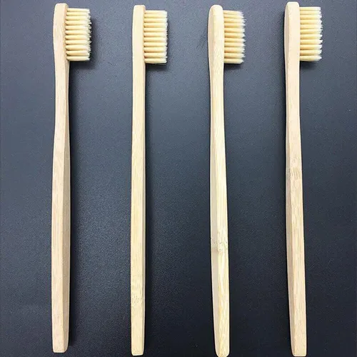 Vista 8 de TEAMWILL Cepillo de dientes de bambú 100% natural orgánico medio libre de BPA suave cepillo saludable