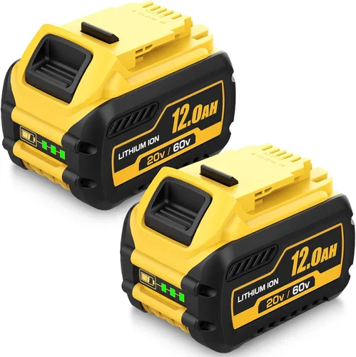 Vista 8 de Paquete de 2 piezas de repuesto para batería Dewalt 20V/60V Max DCB612
