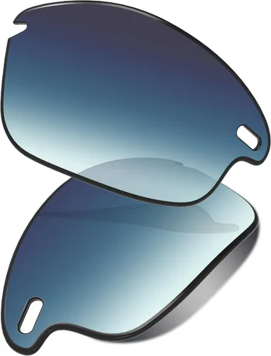 Vista 22 de Lenses Replacement for Oakley Fast Jacket OO9097 71mm Sunglass - Confirm Fit Scratch Resistant Abrigo de espejo negro polarizado