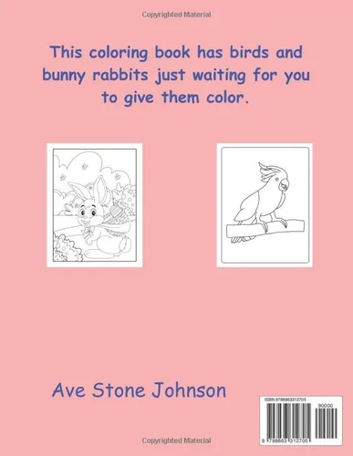 Vista 2 de Bunnies & Birds Coloring Book A Whimsical world of fur & feathers