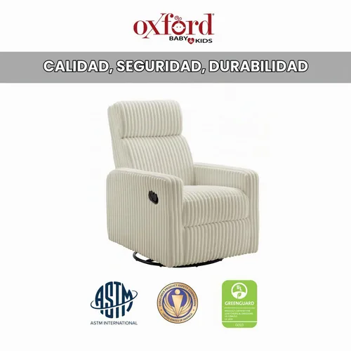 Vista 4 de Oxford Baby Layton Glider/Recliner Nursery Chair