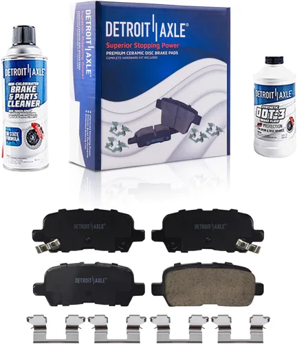 Vista 20 de Detroit Axle - Pastillas de Freno Delantero para Nissan Altima Maxima Sentra 350Z Cube Juke Versa INFINITI G35 I30 I35 Suzuki SX4 Crossover