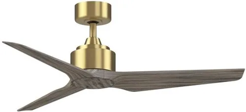 Vista 15 de Fanimation TriAire Custom 48 In Ceiling Fan, Black, Black Blades Light kit sold separately. Damp rated for indoor/outdoor use. Remote included.