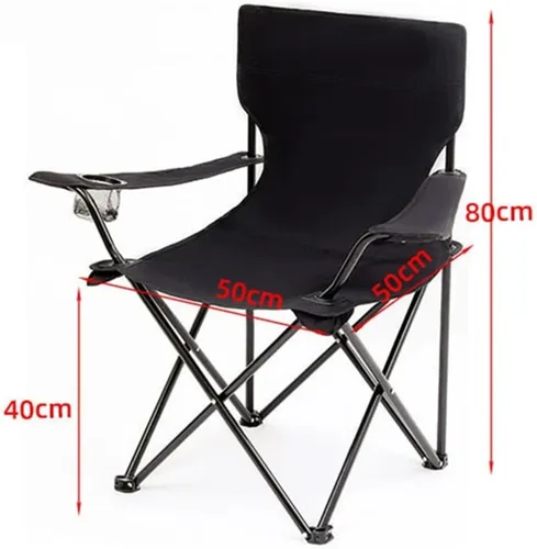 Vista 3 de Sillón plegable – Silla portátil al aire libre para camping, pesca, playa, cubierta y viajes