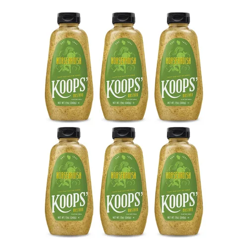 Vista 20 de Koops' Mostaza Arizona Heat - Mostaza dulce y picante, sin gluten, kosher, fabricada en Estados Unidos, a partir de semillas de mostaza de calidad