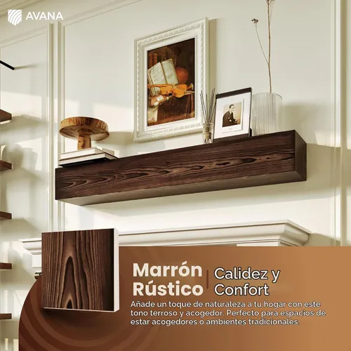 Vista 5 de Muestras de color de madera de pino natural Avana - Encuentra tu combinación perfecta para estantes de repisa - Muestras de madera auténticas - 5