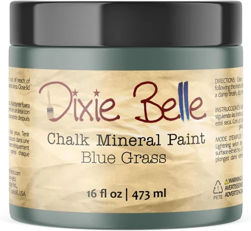Vista 396 de Pintura para muebles con acabado de tiza Dixie Belle Paint Company - Amatista (4oz) - Pintura mineral de tiza chic púrpura profundo mate