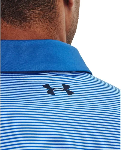Vista 6 de Under Armour Performance - Camiseta de golf tipo polo a rayas para hombre