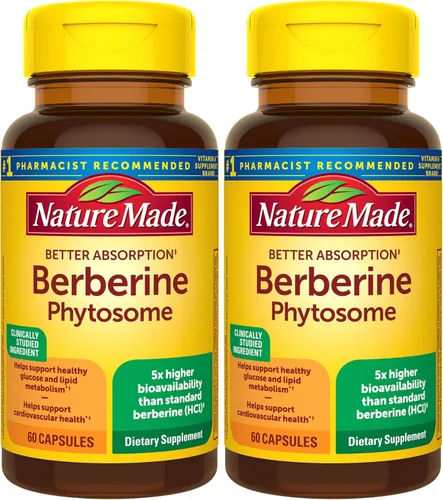 Vista 8 de Nature Made Cápsulas de fitosoma de berberina de mejor absorción, 1100 mg por 2 cápsulas diarias, suplemento de berberina para apoyo a la salud