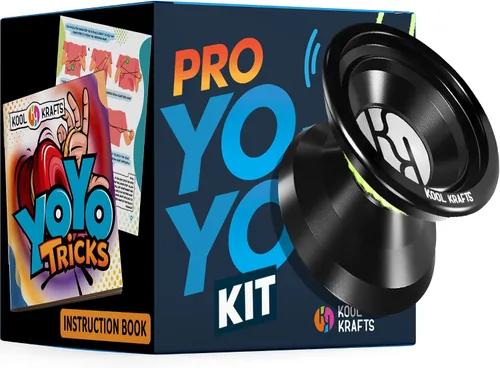 Vista 8 de Kit de yoyo profesional responsivo, yoyó de aleación premium para niños y principiantes con libro de 25 trucos fáciles de seguir, guante Yoyo, saco