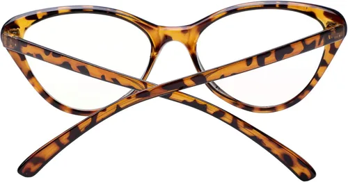 Vista 3 de oriopxic Gafas de distancia de ojo de gato para mujer, gafas retro para miopía