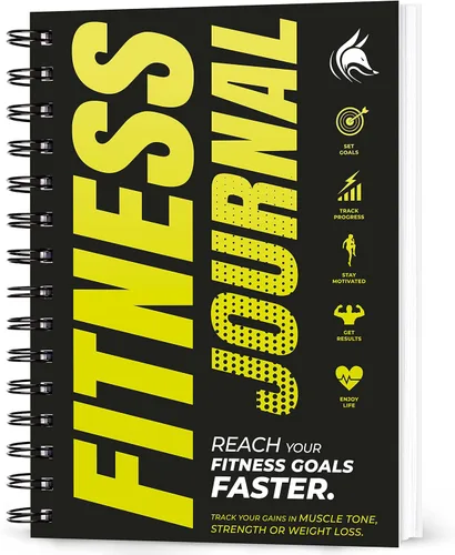 Vista 10 de Clever Fox Diario de Fitness Cuaderno de Registro de Entrenamiento - Planificador Diario de Fitness Diario de Entrenamiento para Mujeres y Hombres.