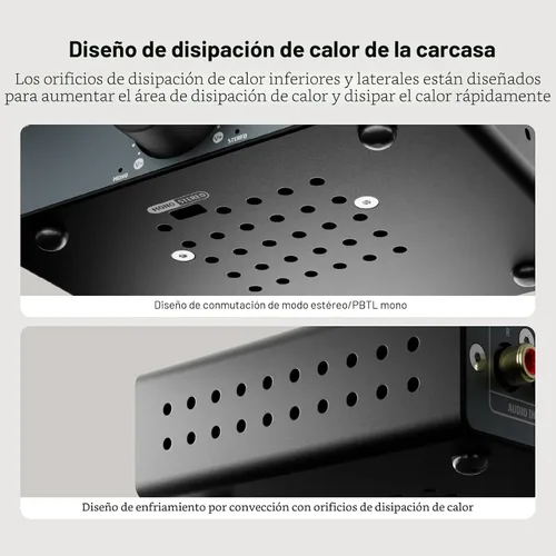 Vista 7 de AIYIMA A07 MAX Amplificador Estéreo de 2 Canales para Audio del Hogar 300W*2 TPA3255 Clase D Amplificador de Potencia/Amplificador Mono Enlazable