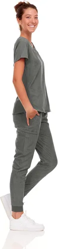 Vista 74 de Natural Uniforms Conjunto de ropa quirúrgica elástica para mujer con tallas regulares y pequeñas