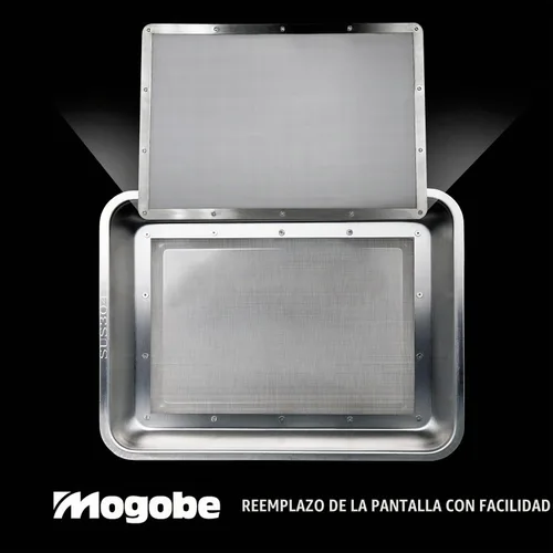 Vista 6 de Bandeja recortada, hecha de acero inoxidable con pantalla desmontable de 150 micrones, tamaño de 15.5 x 11.5 pulgadas plata 15.5*11.5 pulgadas