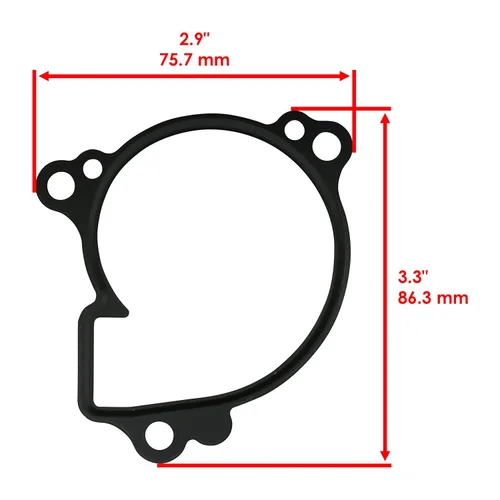 Vista 2 de Caltric Junta de bomba de agua compatible con Yamaha Rhino 700 YXR700 FI 2008-2013 Junta de cubierta de carcasa