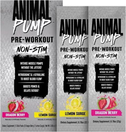 Vista 8 de Animal Pump NS - Polvo preentreno sin estimulantes para hombres y mujeres - Preentreno libre de cafeína para energía, enfoque y construcción