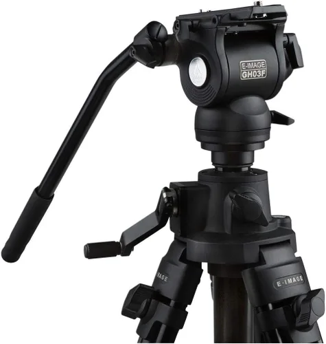 Vista 4 de Kit de trípode de columna ascendente con Ga230 y Gh03F (E-Image) con bolsa de piedra, funda de transporte y correa para el hombro