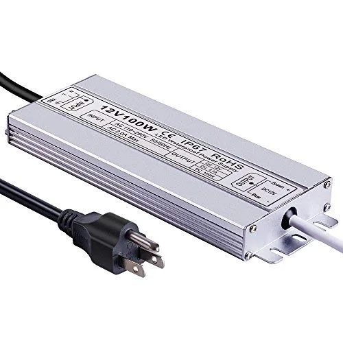 Vista 8 de Idealy - Fuente de alimentación LED de 100 W, 12 V CC, IP67, impermeable, transformador de bajo voltaje, adaptador de controlador LED, convertidor