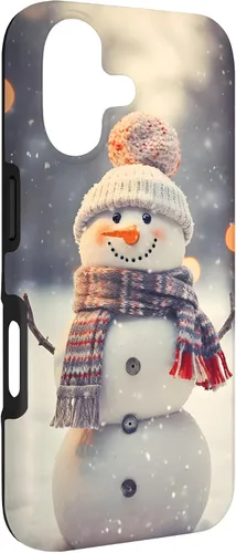 Vista 3 de Cute Christmas Snowman Winter Snow Scene Holiday Season Case for iPhone 17