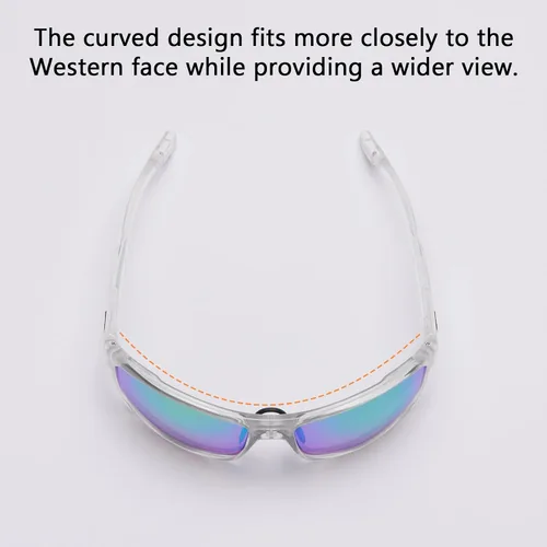 Vista 4 de BASSDASH Gafas de sol deportivas polarizadas para hombres y mujeres, pesca, conducción, senderismo, UV400 con marco ligero TPX irrompible