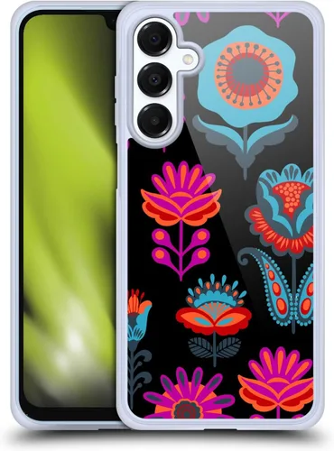 Vista 19 de Head Case Designs Officially Licensed Haroulita Blue Red Ethnic Pattern Gel Case [Military Grade Protection] Compatible with Samsung Galaxy A16 5G
