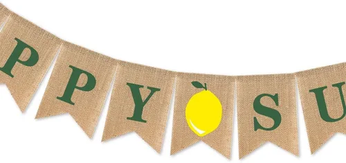 Vista 3 de SWYOUN Cartel de arpillera de Sukkot de Sukkah, suministros para fiestas judías, decoración de guirnalda