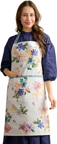 Vista 1107 de Maison d' Hermine Delantales para mujer con bolsillo, 100% algodón (27.50 x 31.50 pulgadas)