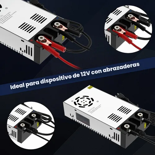 Vista 4 de IMAYCC Convertidor de CA a CC 12V SMPS,Convertidor de 110V a 12V CC,Fuente de alimentación de 12 voltios Convertidor de potencia Máx 600W 50A CC