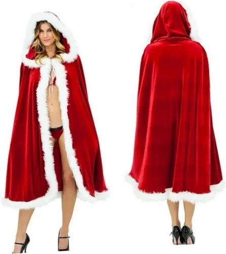Vista 9 de NOLITOY Hooded Cape Adult Costumes Hooded Cloak Kids Cape Kids Costumes Kids Santa Costume Clothing Child