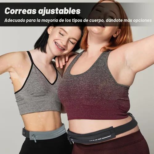 Vista 5 de Cangurera delgada para correr, 2 unidades, bolsa para correr