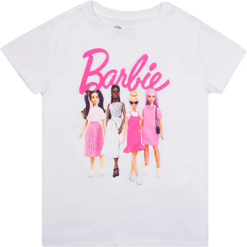 Vista 5 de Barbie Colorful Silhouettes - Paquete de 3 camisetas de manga corta para niñas