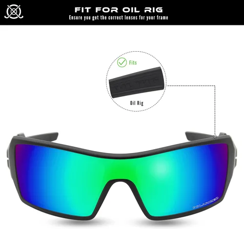 Vista 3 de SOLODAD Lentes de repuesto para gafas de sol polarizadas Oakley Oil Rig