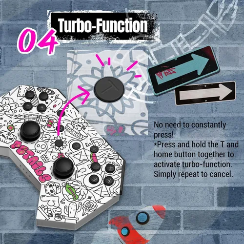 Vista 8 de PB TAILS Switch Wireless Controller - Compact Game Controller for PC, Nintendo Switch, Windows, Steam - Offers Unbeatable Precision & Responsiveness