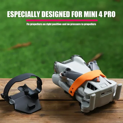 Vista 3 de Mavic Mini4 Pro Soporte de hélice para DJI Mini 4 Pro Cámara Drone Accesorios, Hélices de silicona Protector Protector Estabilizador Cubierta