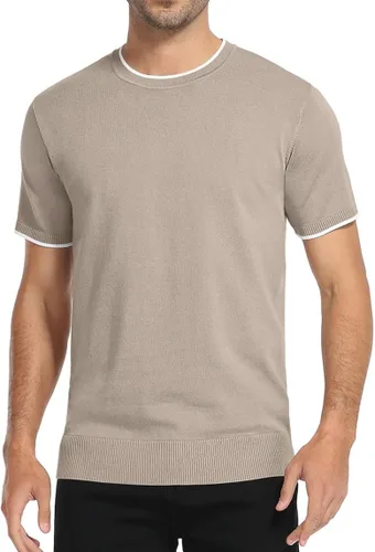 Vista 3 de Sailwind Mens Short Sleeve Crew Neck Contrast Trim Knit T-Shirt