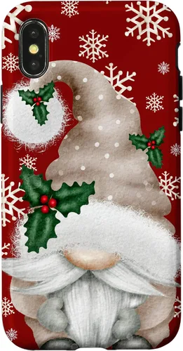Vista 5 de Aesthetic Snowflake Cute Winter Gnome for Christmas Grandma Case for iPhone 17