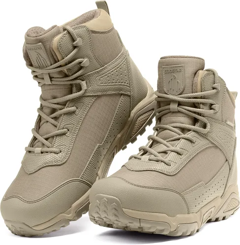Vista 6 de Coostar Men's Water-Resistant Work Boots Lightweight Tactical Boots Non-Slip Hiking Boots for Men