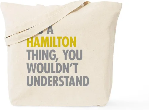 Vista 10 de CafePress Hamilton Thing - Bolsa reutilizable de lona color beige, Caqui, S