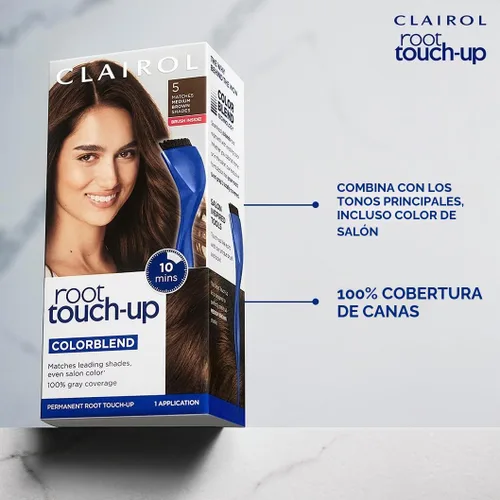 Vista 7 de Clairol Root Touch-Up de Nice'n Easy Tinte Permanente para el Cabello, 10 Rubio Extra Claro, Paquete de 1 Clairol Root Touch Up - Tinte permanente