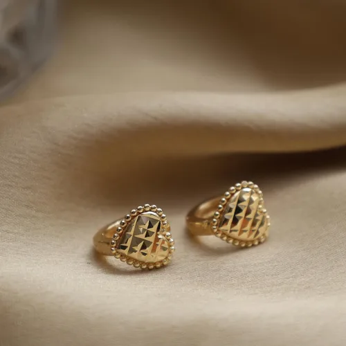 Vista 31 de Gempires - Aretes ligeros y gruesos, delicados y minimalistas, hipoalergénicos, chapados en oro, sin deslustre, diseño clásico, para uso diario