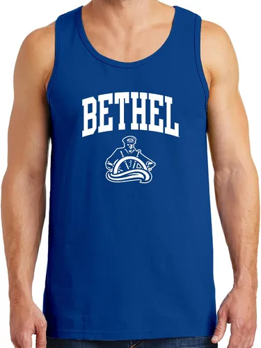 Vista 4 de NCAA Arch Logo - Camiseta sin mangas de la Universidad de la Escuela Bethel University Pilots Royal