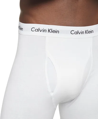 Vista 4 de Calvin Klein - Ropa interior de algodón elástico tipo bóxer brief para hombre, paquete de 3