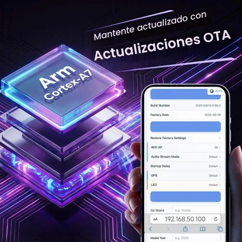Vista 10 de CarlinKit 5.0 Adaptador inalámbrico CarPlay para Android Auto 2AIR 5GHz WiFi Wired to Wireless Plug-and-Play Auto Connect for OEM Wired
