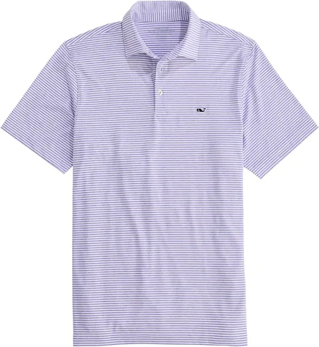 Vista 58 de Vineyard Vines Polo Bradley Stripe Sankaty para hombre Ocean Breeze Tejeda