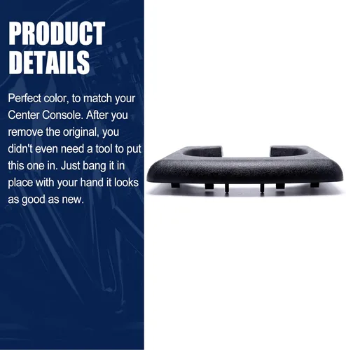 Vista 6 de Soporte para taza de consola central compatible con Ford F-150 2004-2014 Negro