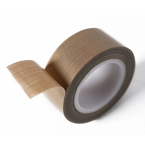 Vista 5 de Cinta de teflón, cinta de 1/2 pulgada x 10 metros x 0.18mm de baja fricción, cinta adhesiva resistente a altas temperaturas, resistente a la Marrón