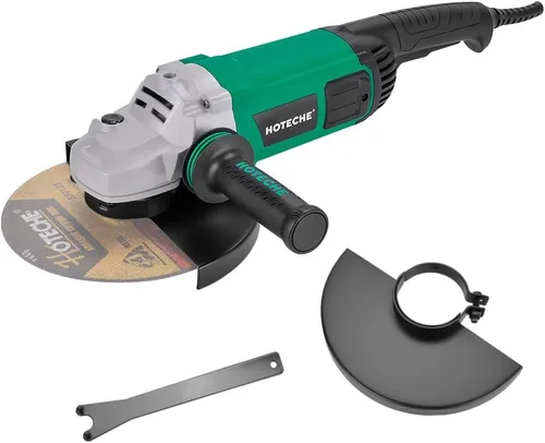 Vista 10 de Hoteche Amoladora angular de 5 pulgadas, amoladora eléctrica de velocidad variable de 11 amperios, con cable, para metal, compatible con discos